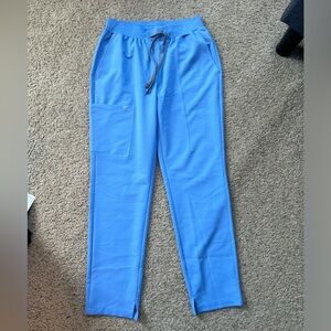 Light blue fabrics gym pants sweatpants lightweight comfort size small